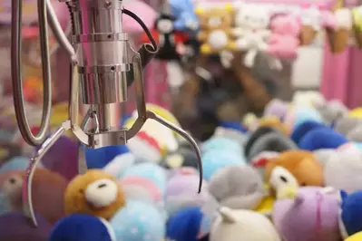 Crane game in an arcade