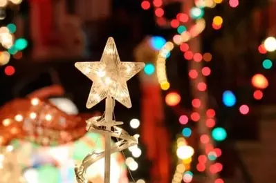 Christmas light tree topper