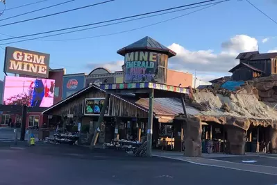 outside of Pigeon Forge gem mine